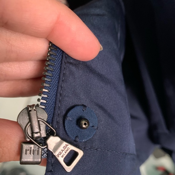 Prada crop lightweight windbreaker